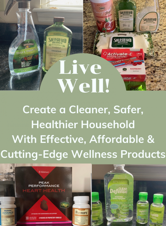 LIVE WELL Pin with product photos
